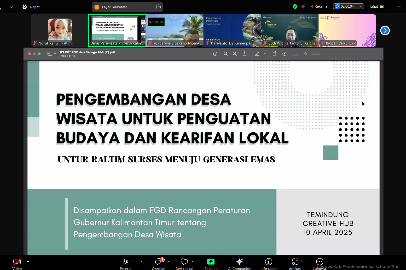 5. Finalisasi Rapergup