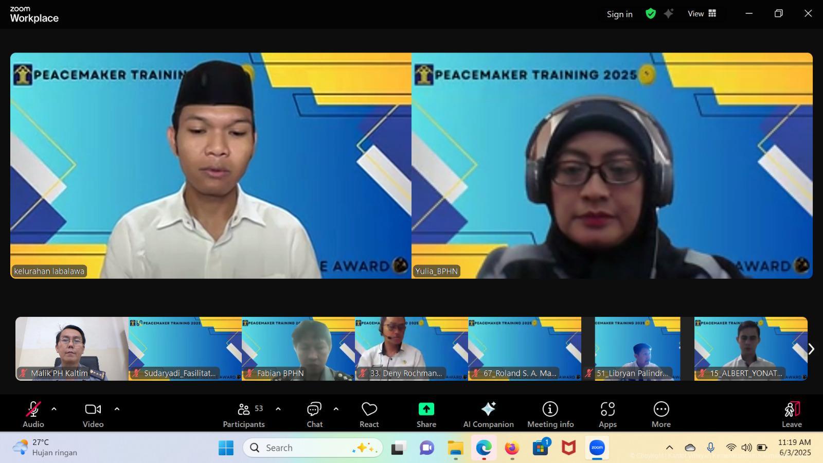 2. Mentor Peacemaker Training