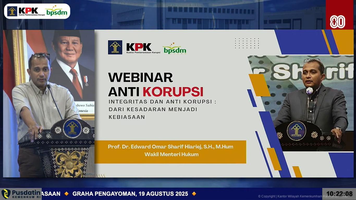 1. Webinar Nasional Anti Korupsi