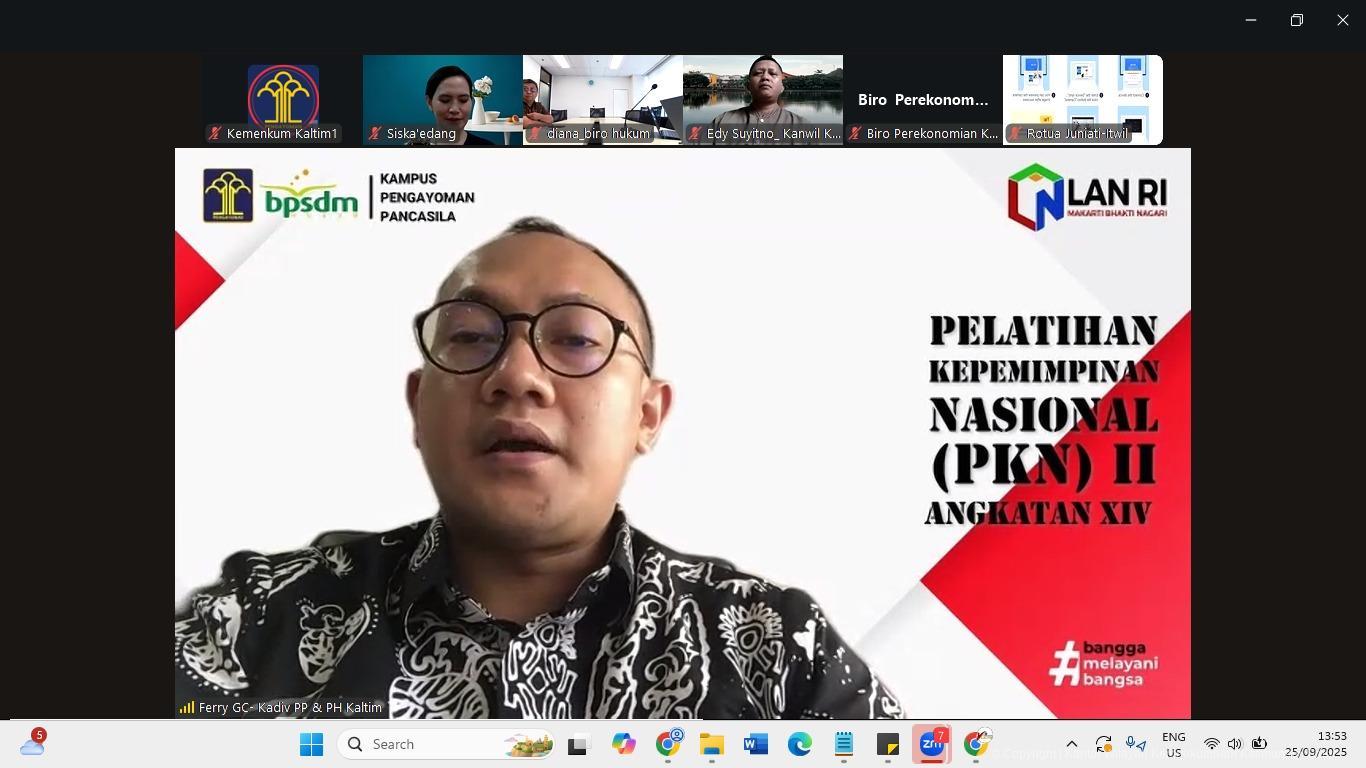 Kemenkum Kaltim Harmonisasi Raper­gub Pengadaan Barang/Jasa BLUD Provinsi Kaltim