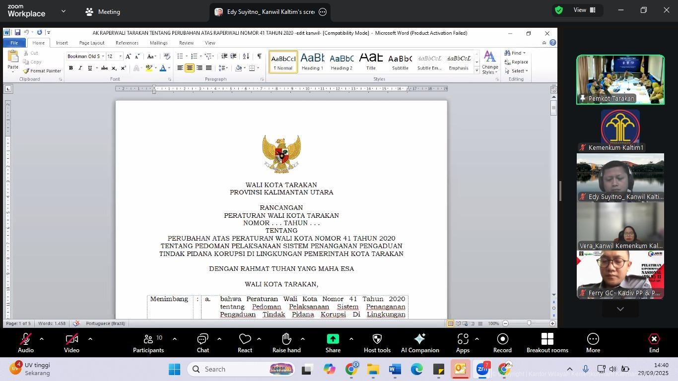 3. Harmon Perwali Tarakan