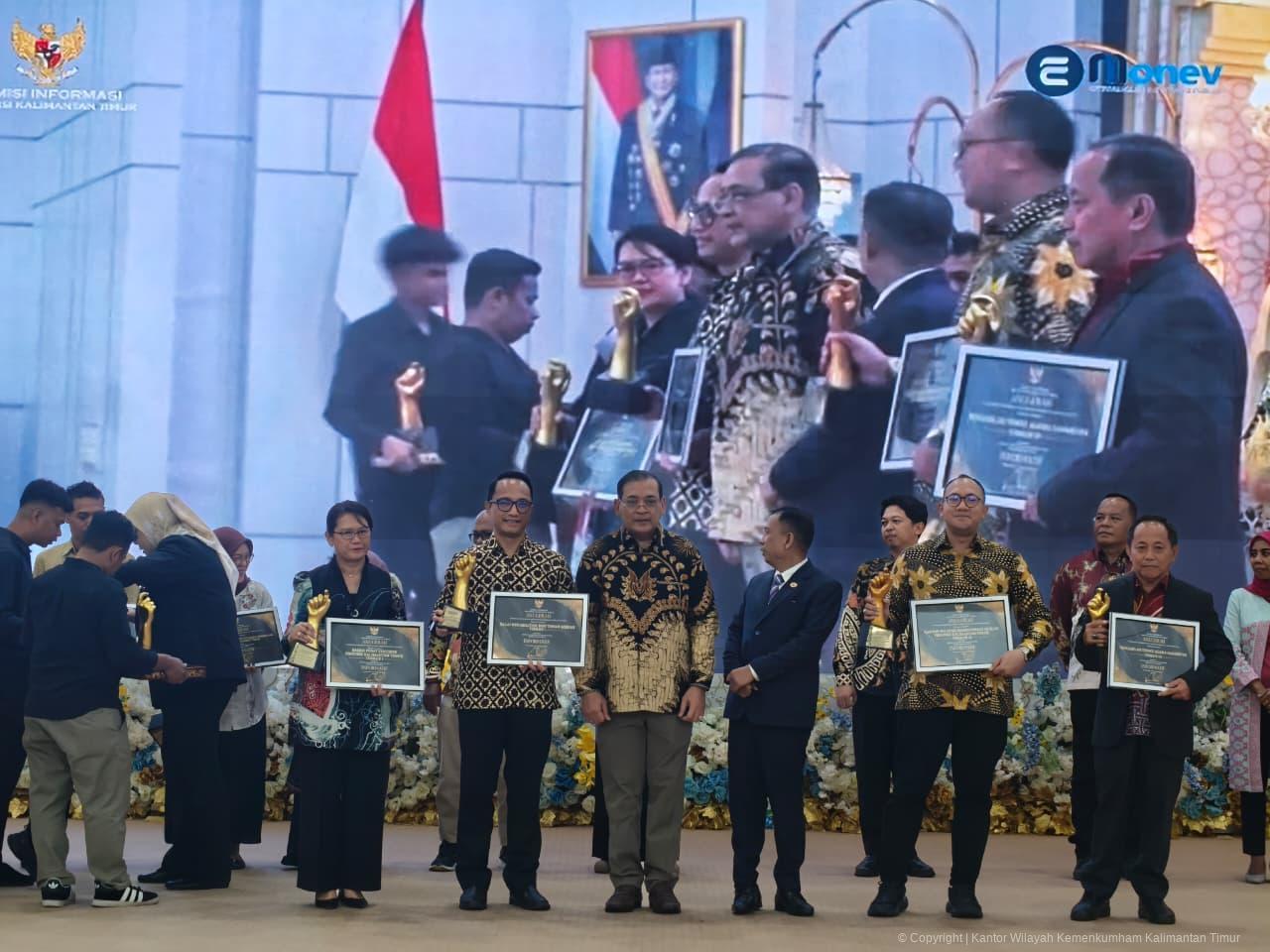 Ukir prestasi: Kemenkum Kaltim Pertahankan Peringkat Terbaik II Keterbukaan Informasi Publik