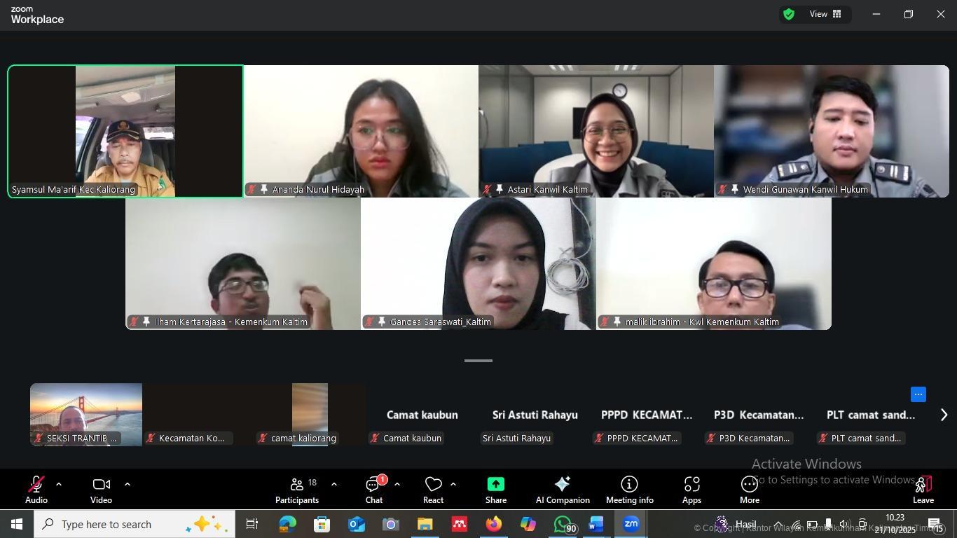 4. Rakor Posbankum Kutim