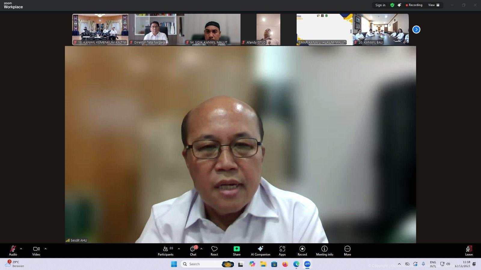 1. Sosmon Nasional AHU