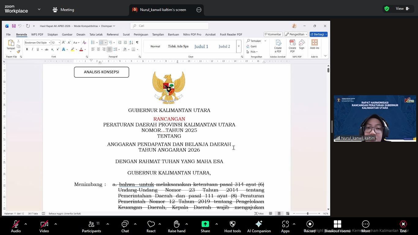 2. Harmon Raperda Rapergub Kaltara