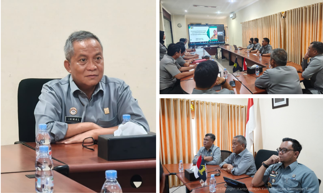Kemenkum Kaltim Ikuti Pembahasan Penyelesaian Tindak Lanjut Hasil Pengawasan APIP
