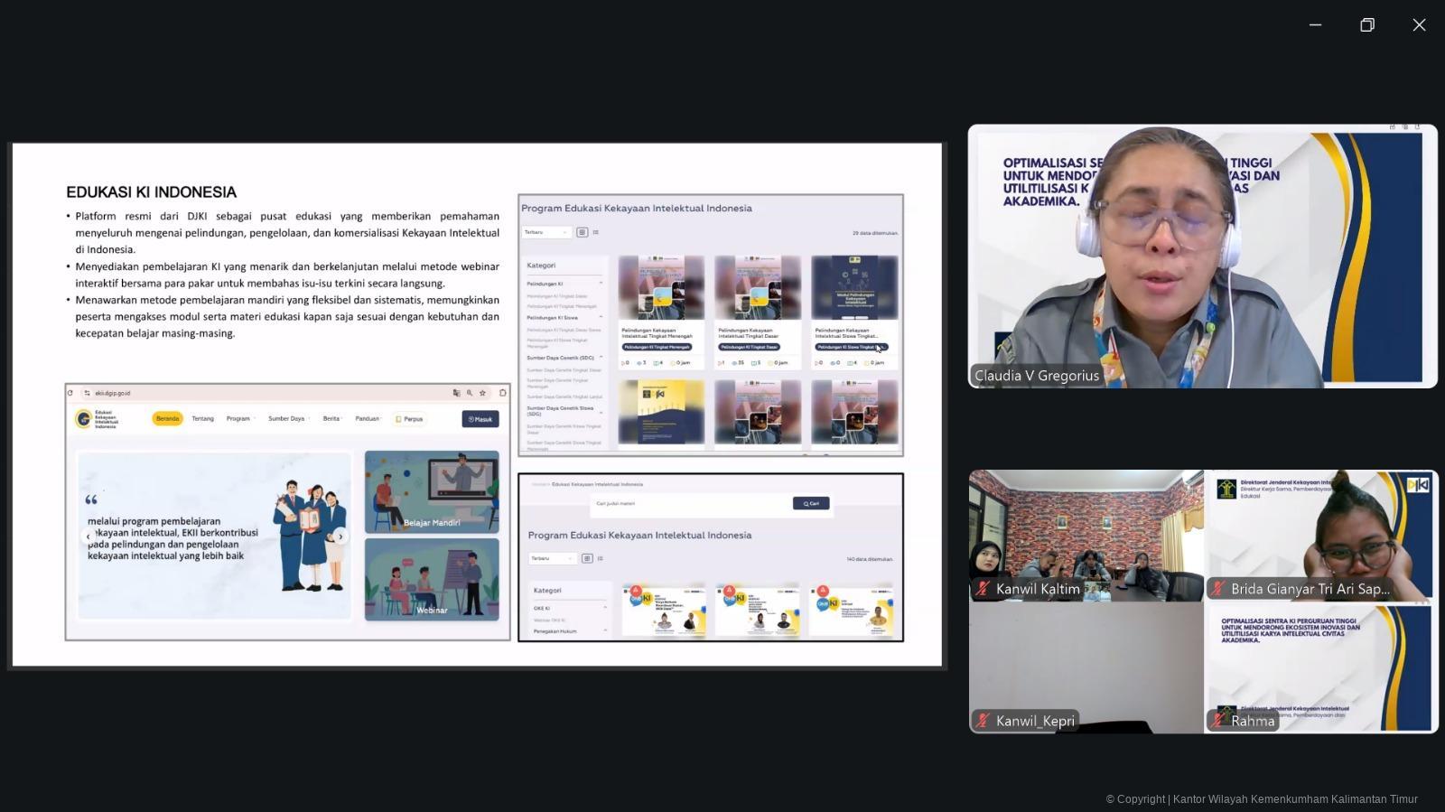3. Penguatan Sentra KI DJKI