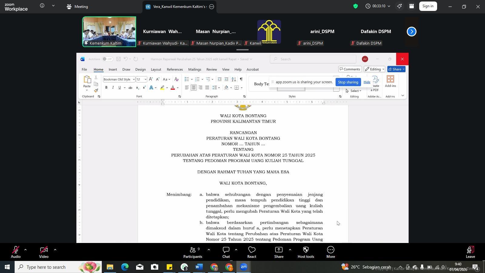 4. Harmon Raperwali Bontang