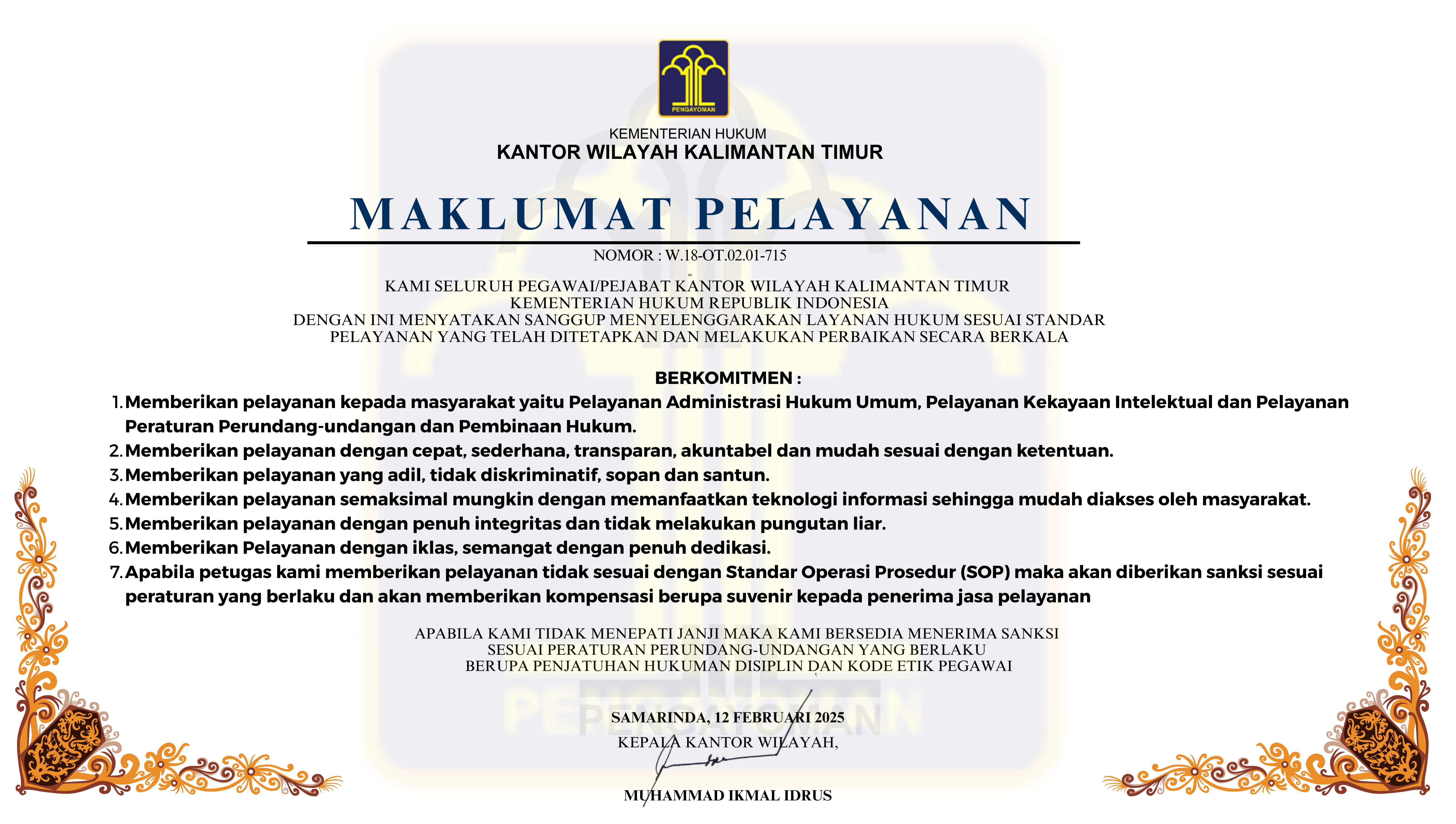 Maklumat Pelayanan 2025 rev 1